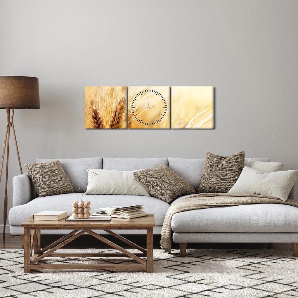 Obraz - detail obilia (s hodinami) (90x30 cm)