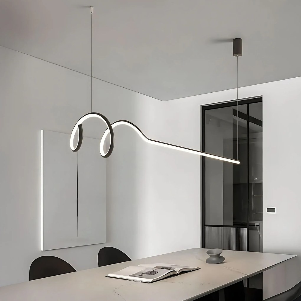 Toolight Toolight, LED závesné svietidlo 120cm, 36W, 3000K, LHJ030-CP, čierna, OSW-50013