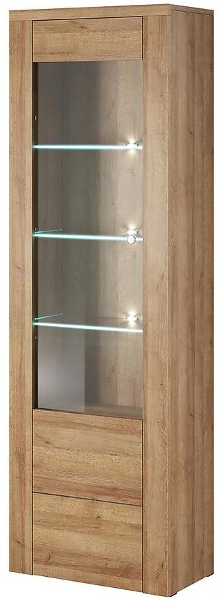 Vitrína Larona 05 1D dub riviera svetlé
