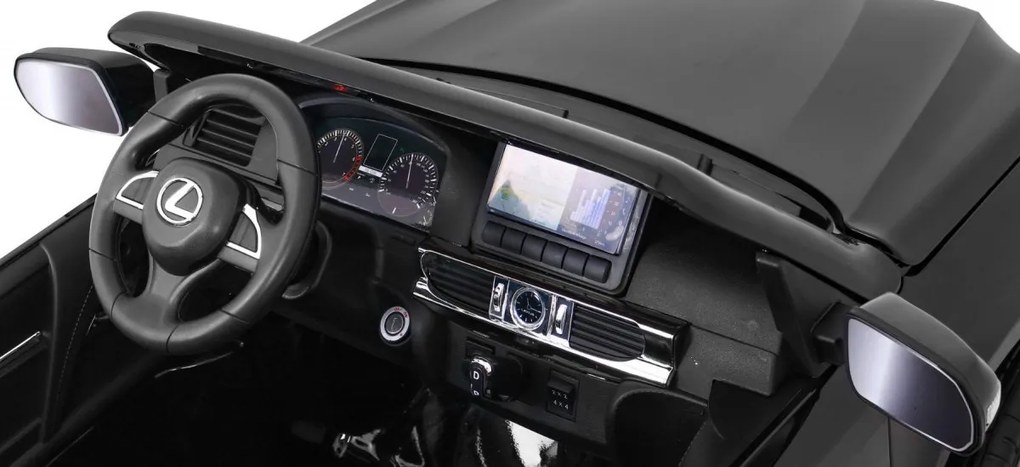 RAMIZ ELEKTRICKÉ AUTÍČKO LEXUS LX570 - LAKOVANÉ - ČIERNE - 4 x 45W - 2 x12V 7Ah - 2023