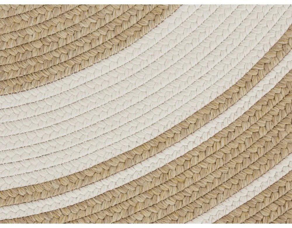 Okrúhly vonkajší koberec v prírodnej farbe ø 150 cm - NORTHRUGS