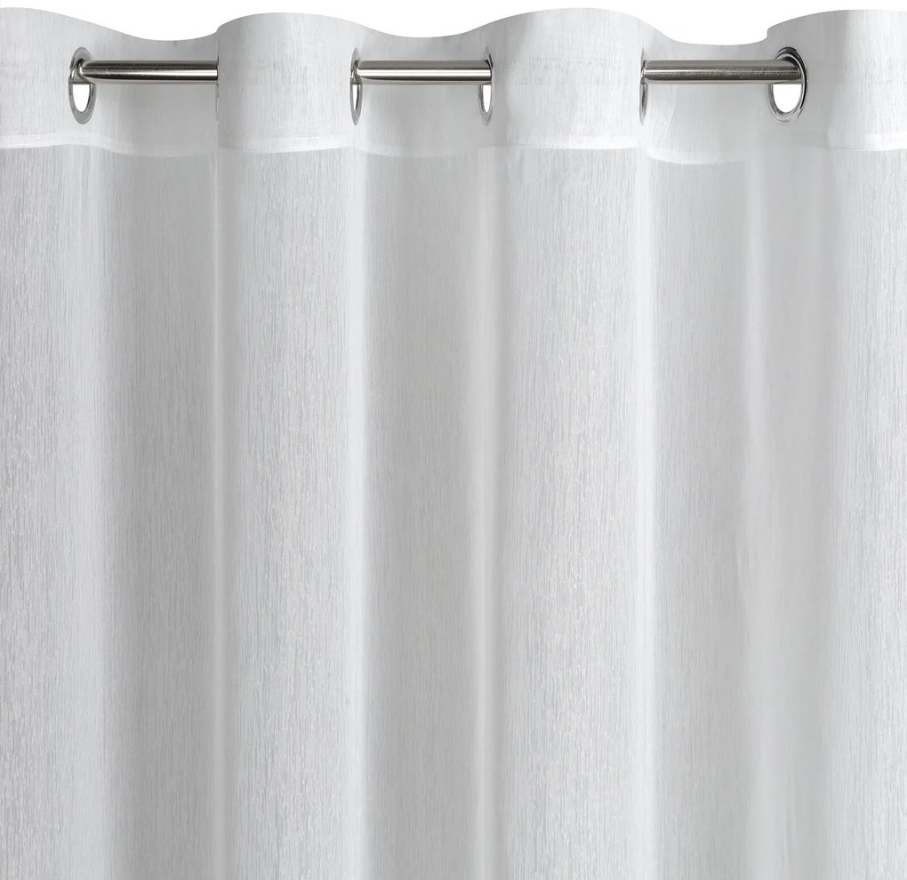 ZÁCLONA NA KRÚŽKOCH REBECCA 350X250 CM BIELA