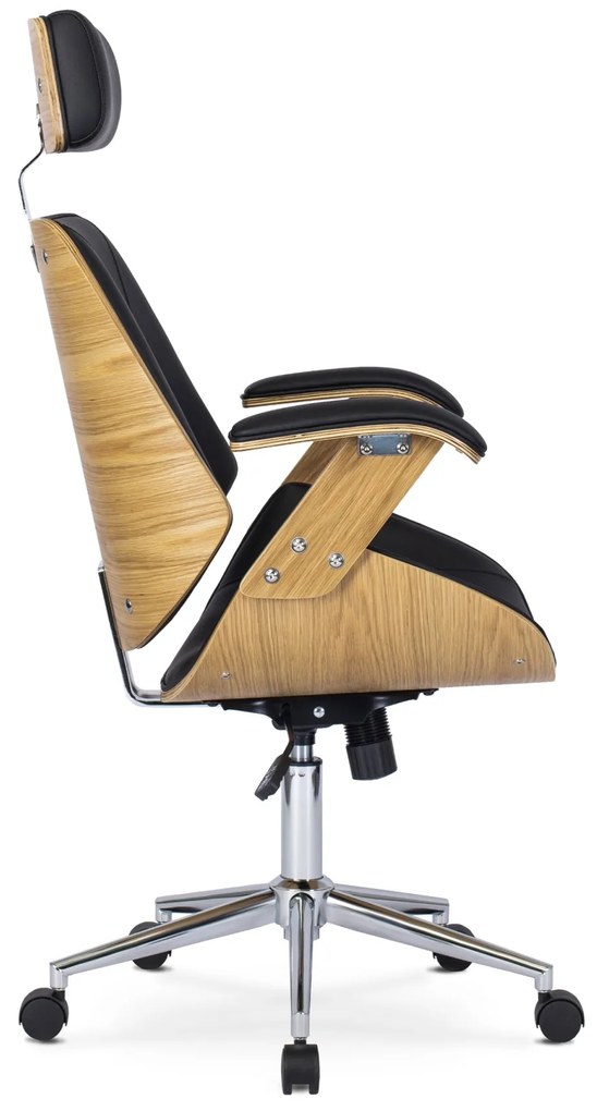 Kancelárska stolička Fabian dub zlatý/čierny