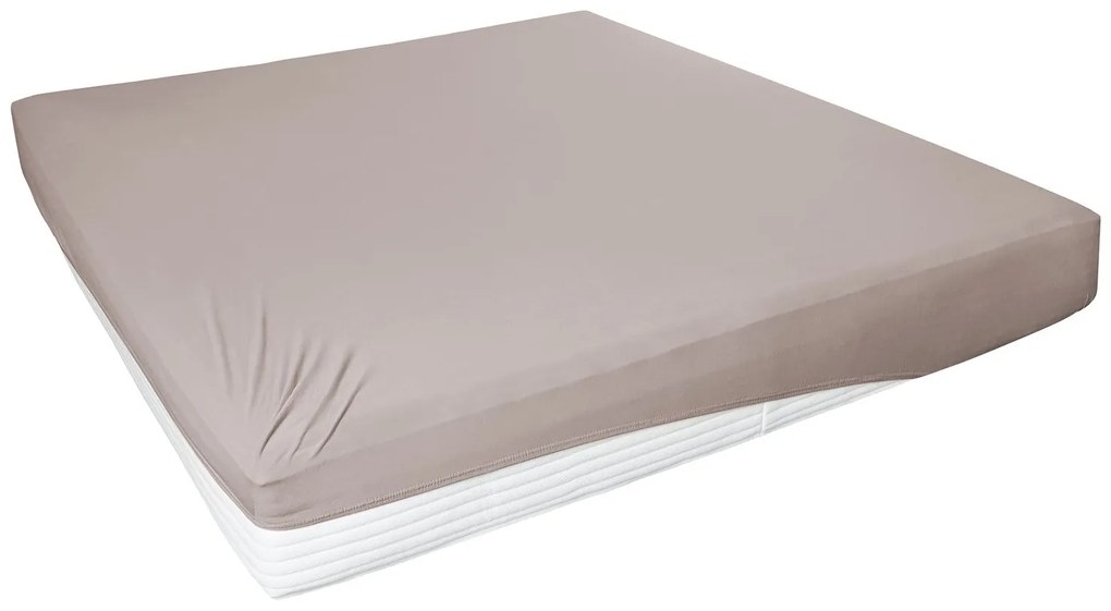 Primera Džersejová napínacia plachta (sivobéžová, 140 – 160 x 200 cm)  (100318222)