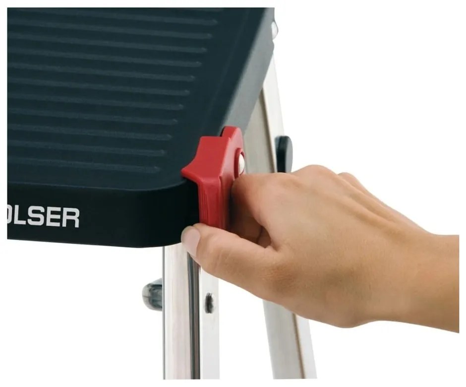 Kovové schodíky 47 cm M2 ALU Taburete – Rolser