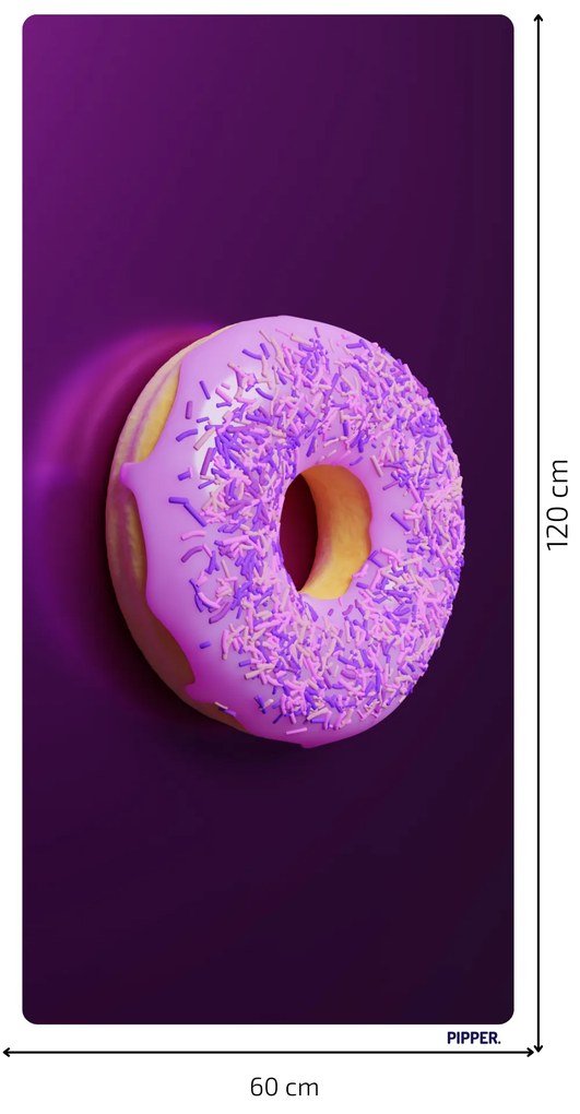 PIPPER. Samolepiaca textilná tapeta - Donuts 3