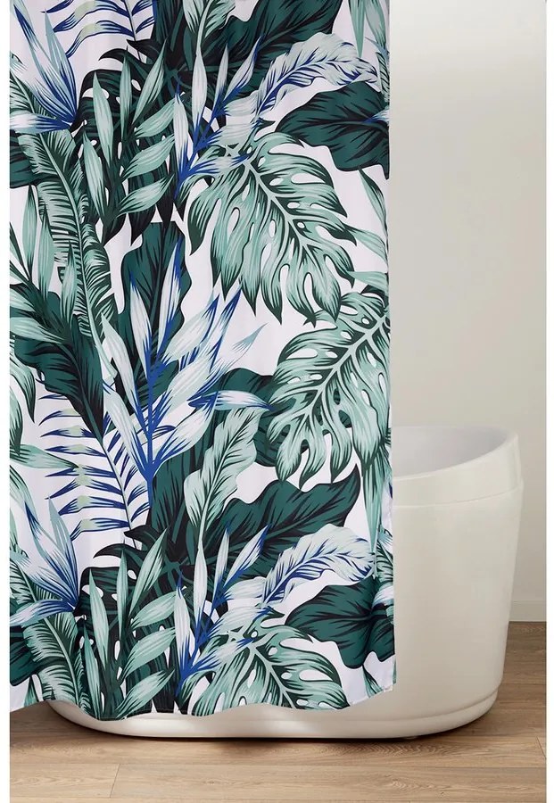 Aqualine Aqualine, Sprchový záves 180x200cm, polyester, kruhy, ZV028