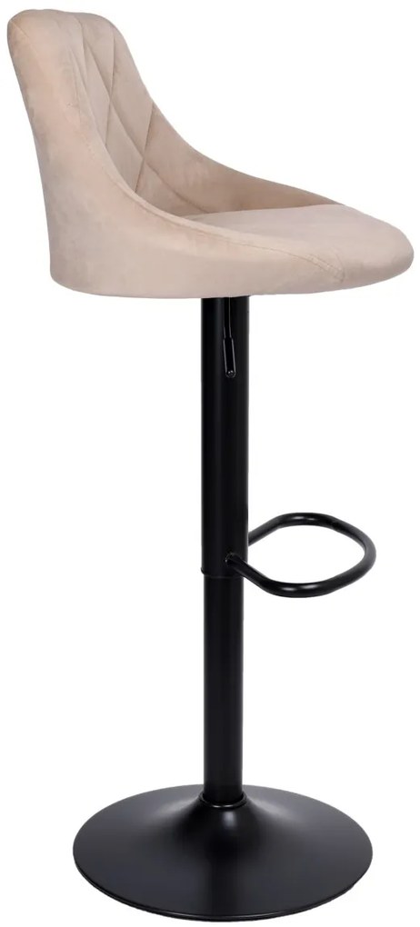 Barová stolička CYDRO čierna béžová