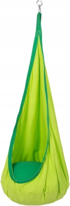 Dětské závěsné houpací křeslo NOKEL zelené