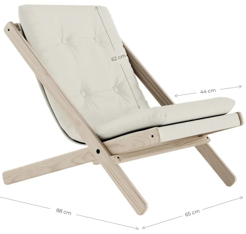 Skladacie kreslo Karup Design Boogie Black/Dark Grey