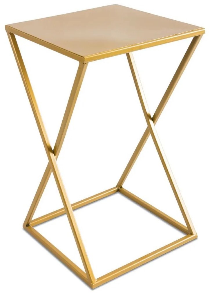 STOJAN NA KVETINÁČ LOFT5 40X24X24 CM ZLATÁ