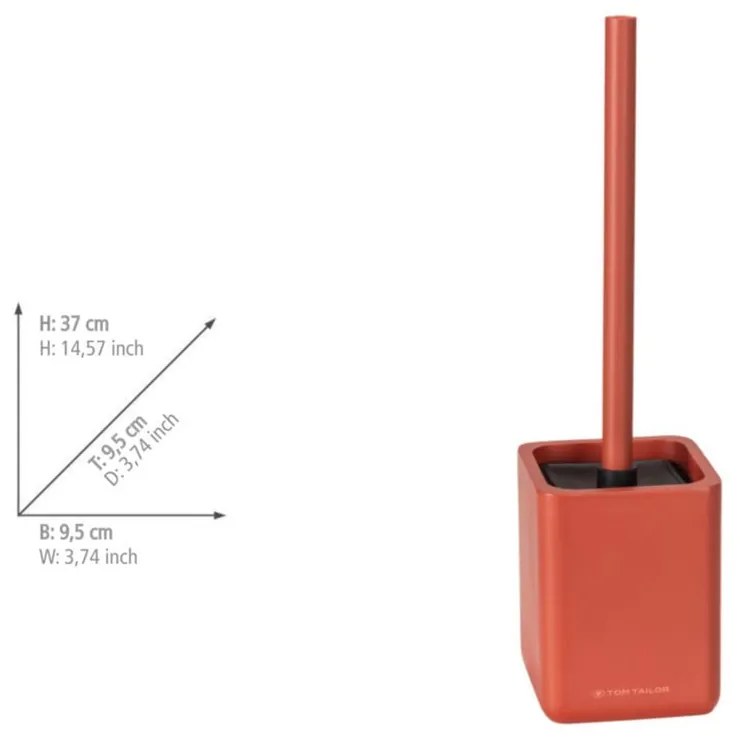 Oranžová WC kefa z polyresínu Tom Tailor T-Rounded – Wenko