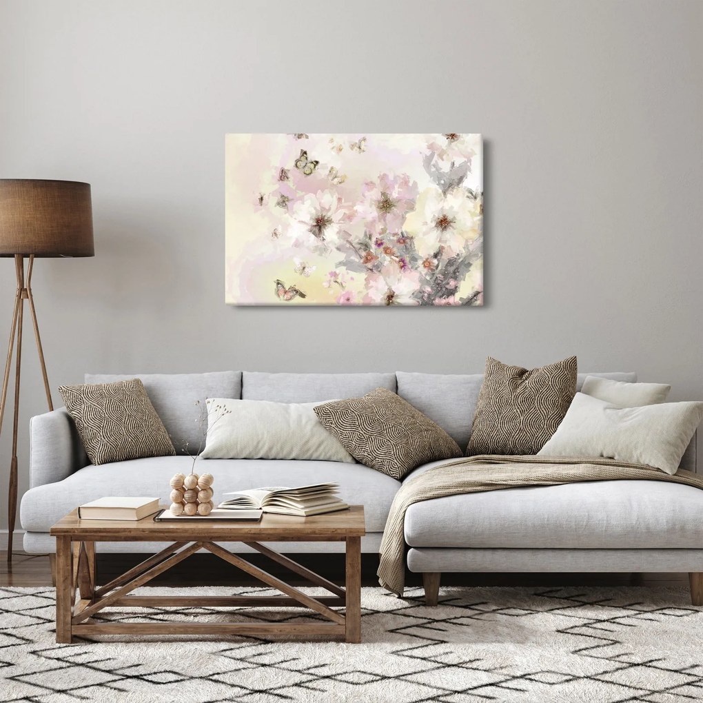 Obraz - Kvety, maľba (90x60 cm)