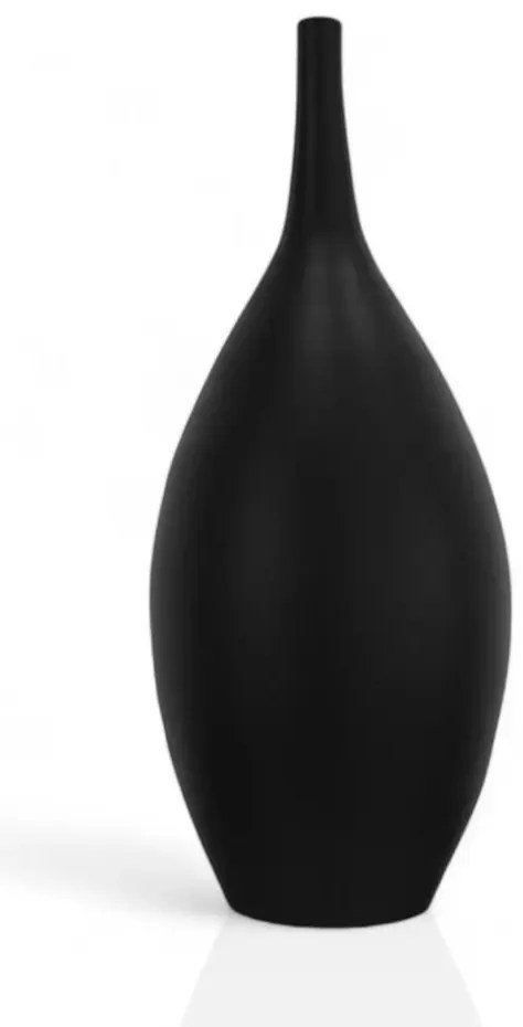 Estilo Home Keramická váza 47 cm čierna 5905623250366