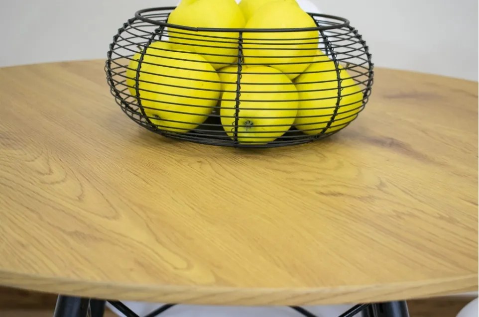 TRENDIE Jedálenský stôl EDDIE 90 cm dub