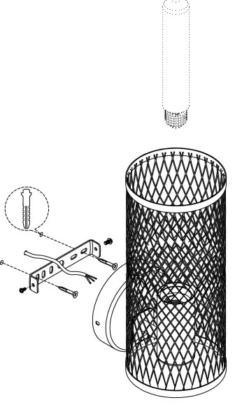 Eglo 43538 - Nástenné svietidlo REDCLIFFE 1xE27/40W/230V