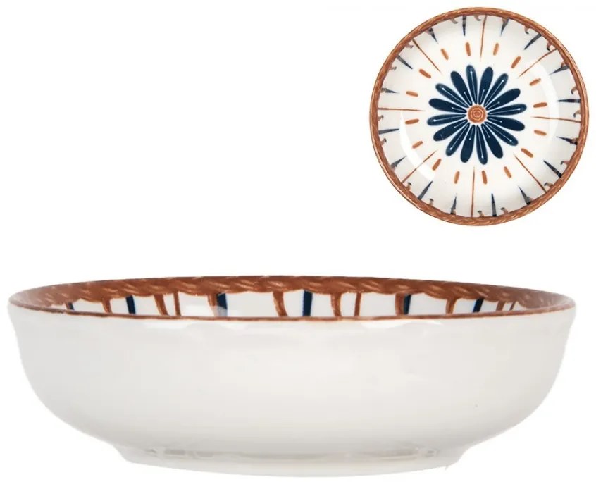 Miska s modrým kvetom Mibbo - Ø 10*3 cm / 50 ml