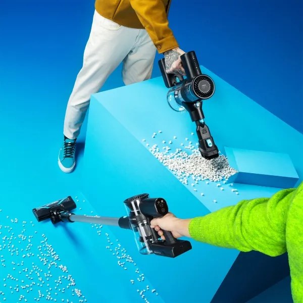 Niceboy ION Hurricane H5 Plus- Bezdrôtový tyčový vysávač 2v1 140W/2200 mAh čierna