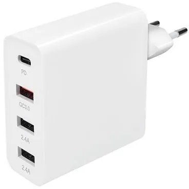 SOLIGHT Adaptér 3+1, fast charger, 48W, QC3.0+PD, 3x USB-A, 1x USB-C