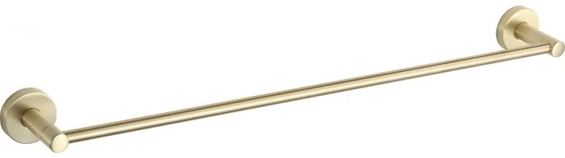 Mexen Remo, 1-ramenný vešiak na uteráky, zlatá matná, 7050724-55