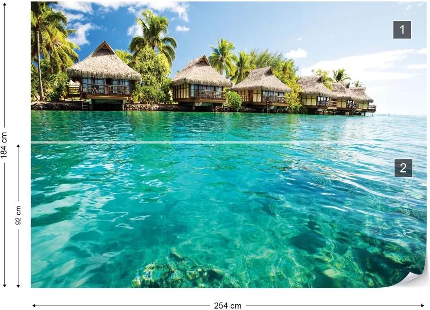 Fototapeta GLIX - Island Tropical Sea Paradise + lepidlo ZADARMO Vliesová tapeta  - 254x184 cm