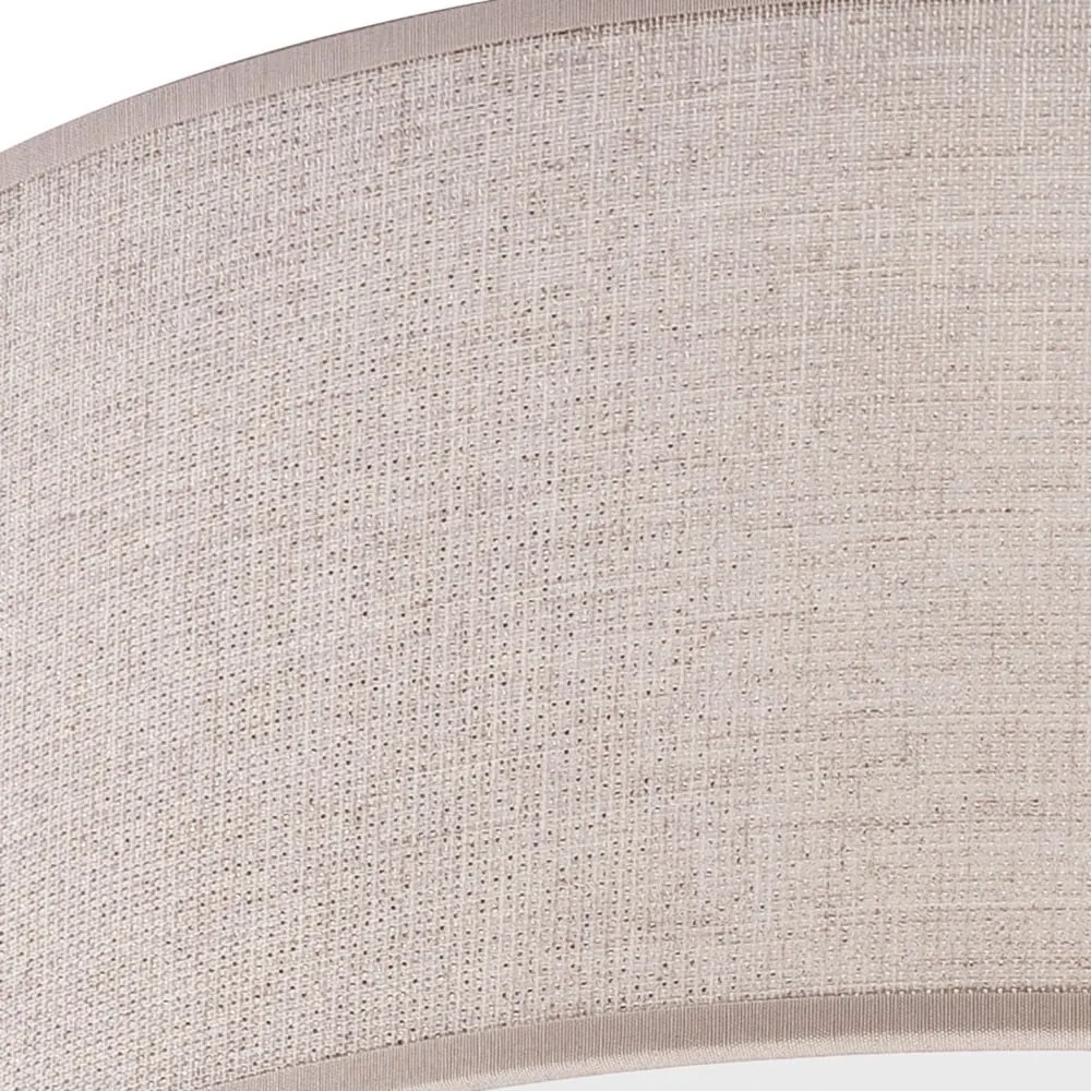Svetlosivé stropné svietidlo s textilným tienidlom ø 45 cm Vivian – LAMKUR