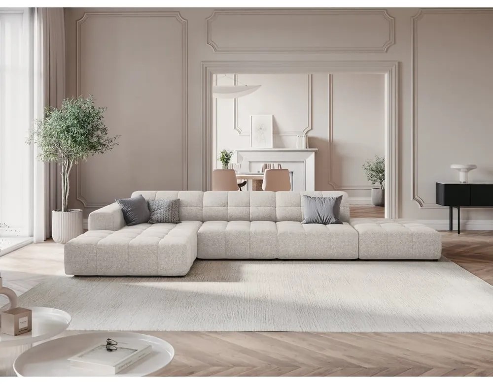 Svetlosivá rohová pohovka (ľavý roh) Chicago – Cosmopolitan Design