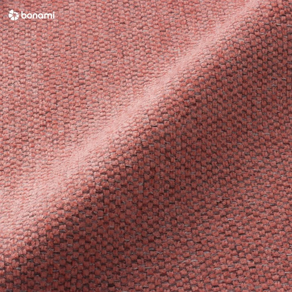 Ružová rozkladacia rohová pohovka Interieurs 86 Liege, pravý roh