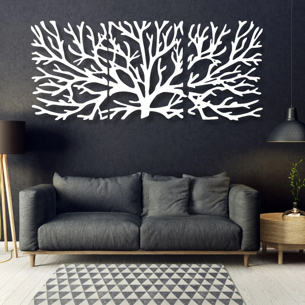 Trojdielna dekorácia na stenu konáre | MAVAMF: Preglejka Topoľ - Čierna 32 x 80 cm 3799-82351 PR0200 3 piecess
