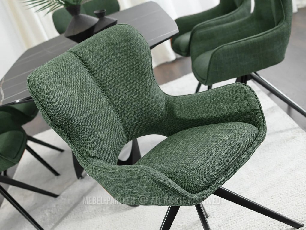 Stolička Marge (zelená + čierna). Akcia -22%. Vlastná spoľahlivá doprava až k Vám domov. 1111158