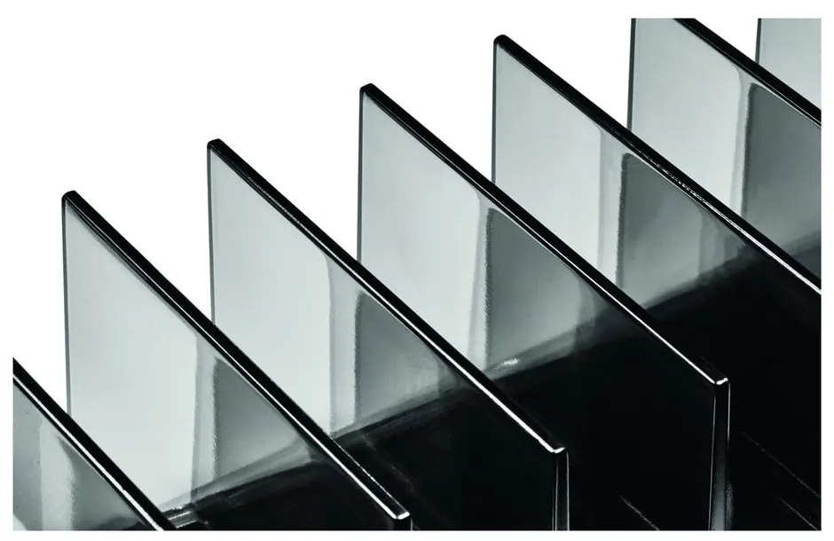 Matne čierny kúpeľňový organizér na kozmetiku z recyklovaného plastu Palette Station - iDesign