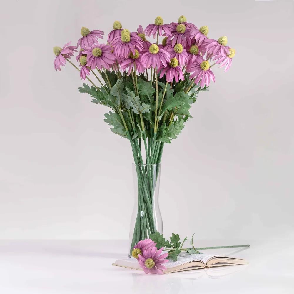 Umelá echinacea LUCIA fialová. Cena je uvedená za 1 kus.