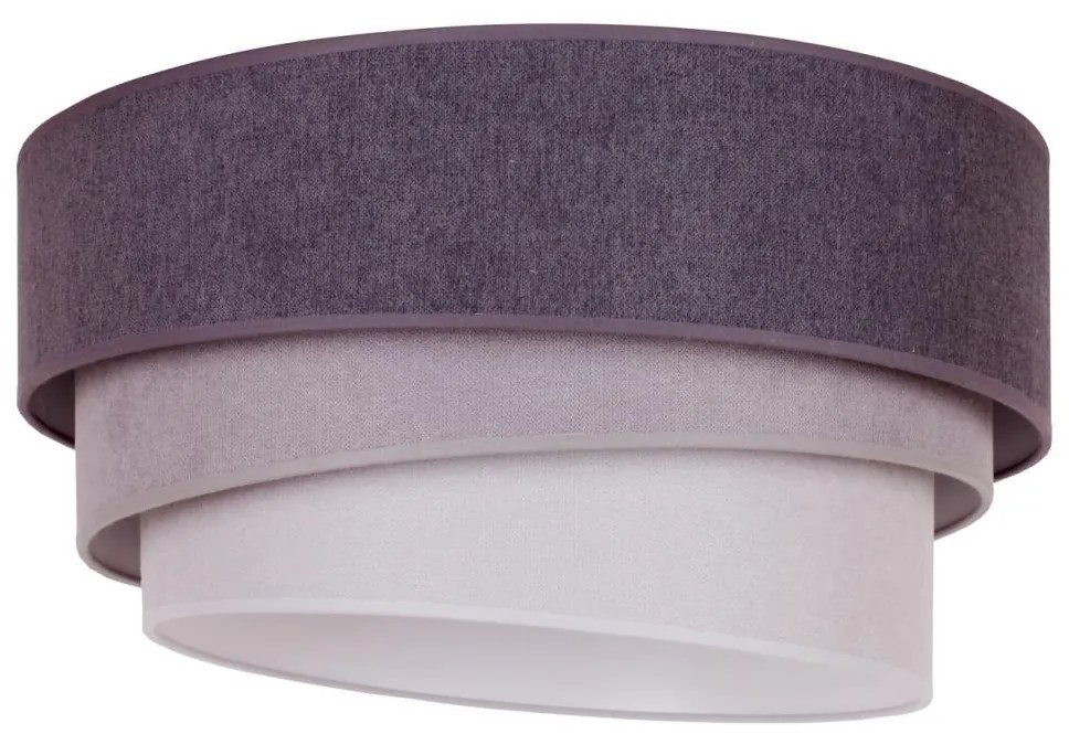 Duolla - Stropné svietidlo TRIO 1xE27/15W/230V pr. 45 cm antracit/šedá/biela