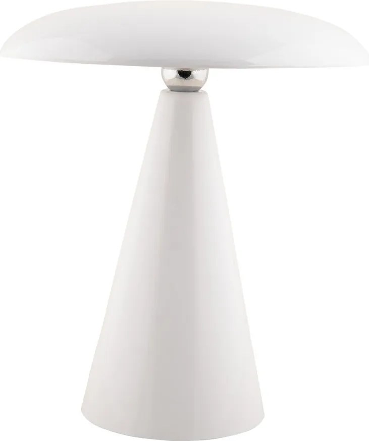 Biela LED stmievateľná stolová lampa (výška 26 cm) Phoebe – Leitmotiv