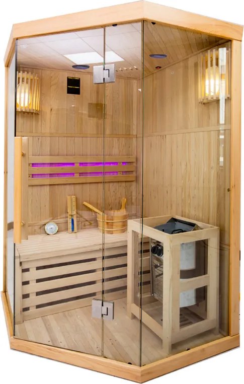 BPS-koupelny Fínska sauna Relax HYD-3135 120x120, 1-2 osoby