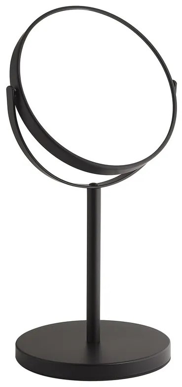 Gedy Gedy, ANNA kozmetické zrkadlo na postavenie, priemer 163mm, obojstranné, čierna mat, 211214