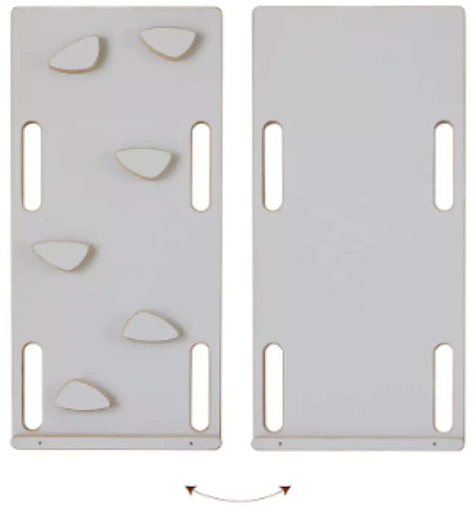 Šmykľavka - lezecká stena biela veľká