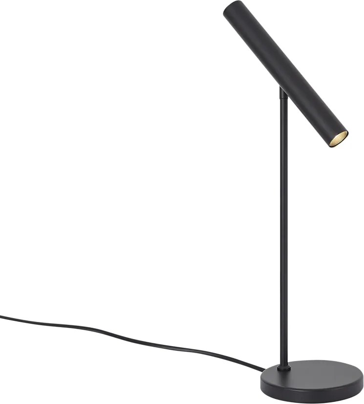 Moderná stolná lampa čierna vrátane LED s dotykovým stmievačom - Neva