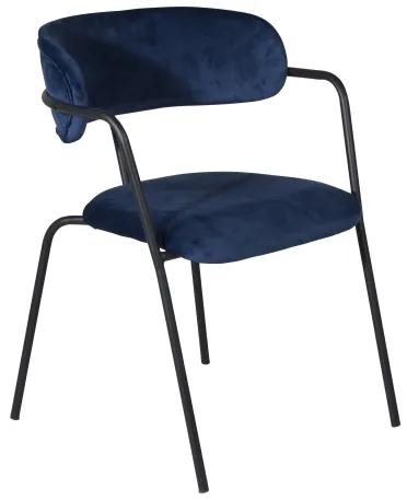 Arrow stolička modrý zamat
