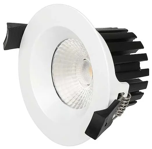 LED2 Vonkajšie zápustné bodové LED osvetlenie MAX, 8W, teplá biela, okrúhle, biele, IP65