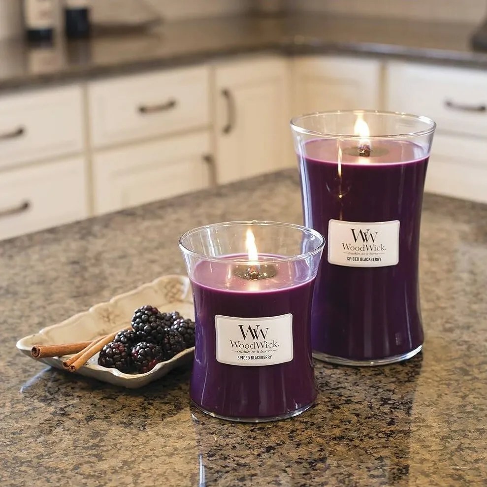 WoodWick vonná sviečka veľká váza SpicedBlackberry, 609 g