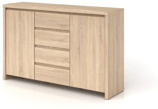 Komoda BRW Kaspian KOM2D4S (Dub sonoma). Akcia -40%. Vlastná spoľahlivá doprava až k Vám domov. 798004