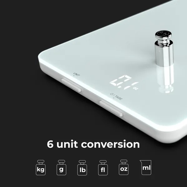 AENO - Inteligentná kuchynská váha 3xAAA Bluetooth