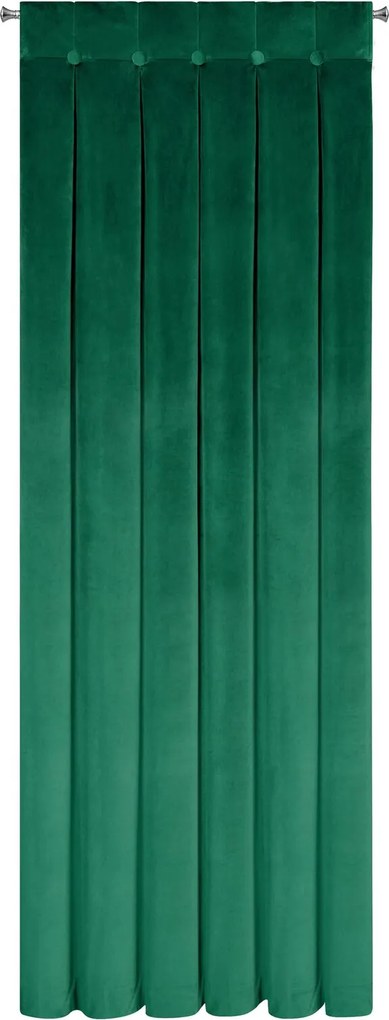 ZATEMŇOVACÍ ZÁVES NA PÚTKACH ALITA 85X250 CM TMAVOZELENÁ