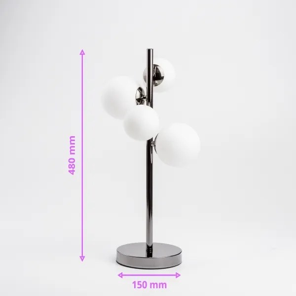 Brilagi - LED Stolná lampa MILLA 4xG9/3W/230V lesklý chróm/biela