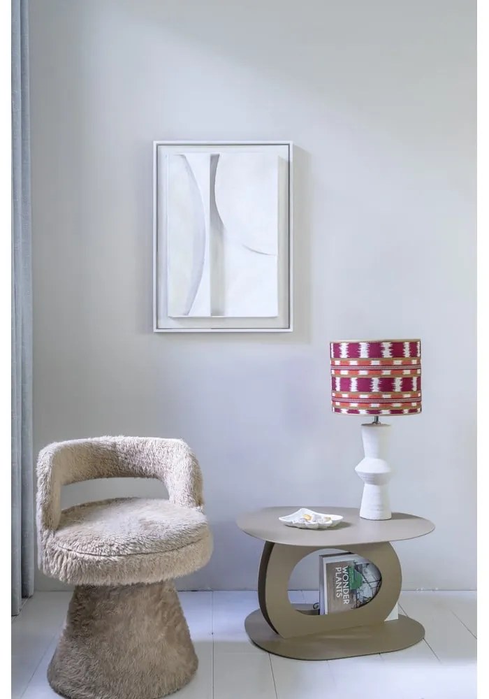 Béžový kovový konferenčný stolík 55x66 cm Tonda – Spinder Design