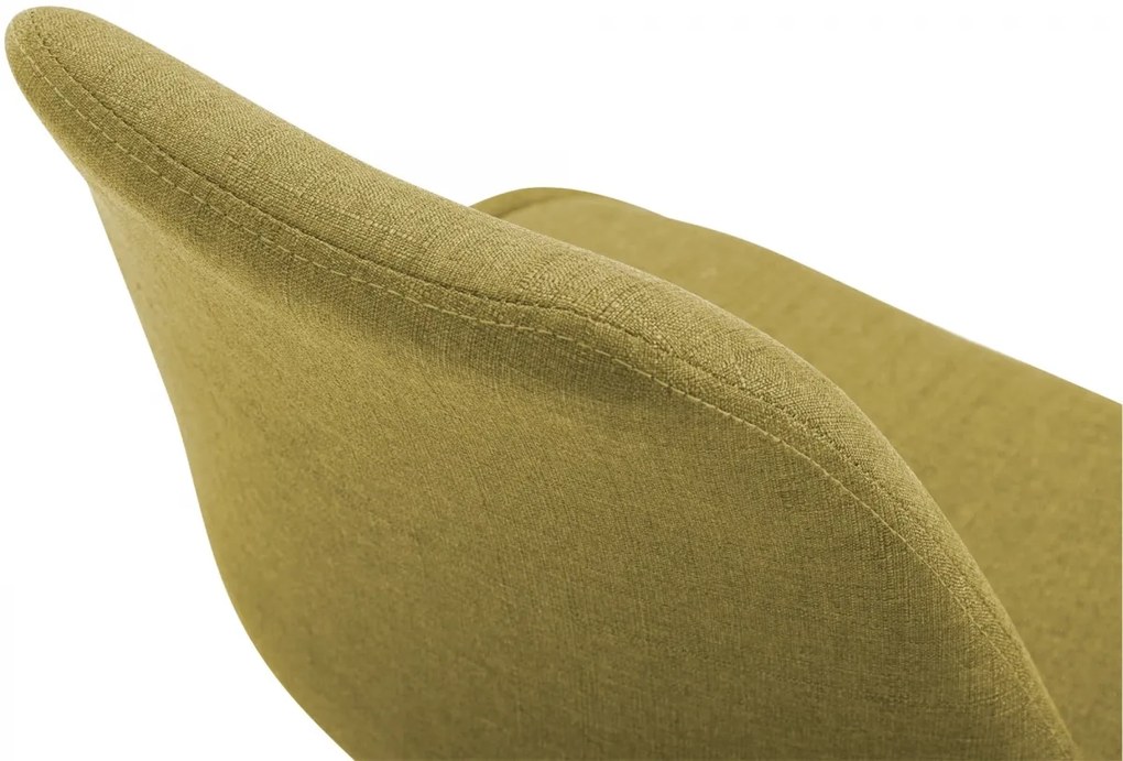 Stolička Maverick W - látka, podnož kov biela matná - Zelená