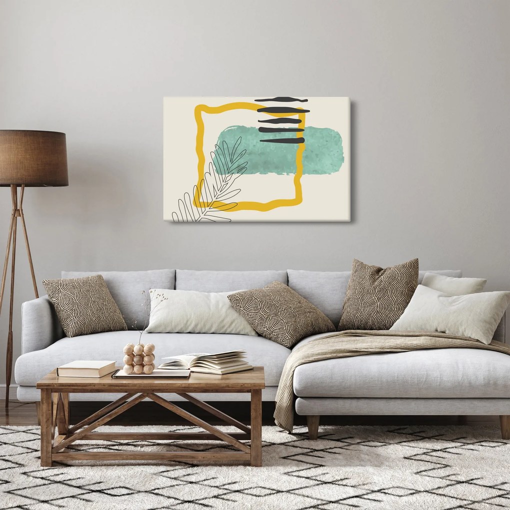 Obraz - Abstraktné listy N⁰2 (90x60 cm)