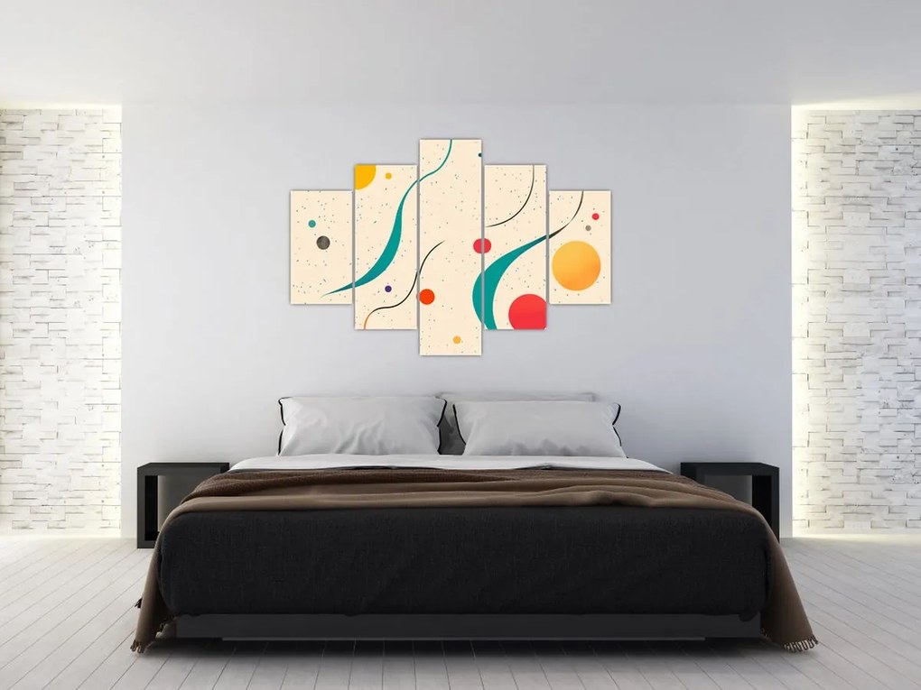 Obraz - Minimalistická farebná ilustrácia (150x105 cm)