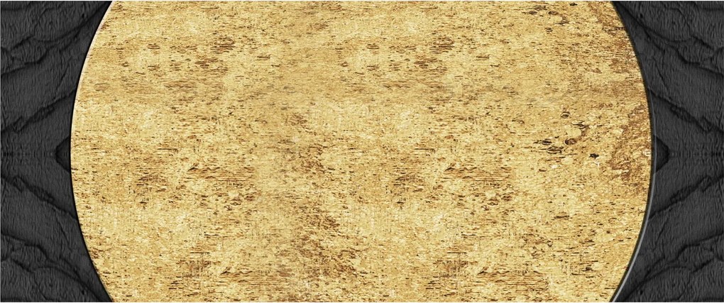 Obraz - Zlatá štruktúra N⁰2 (120x50 cm)